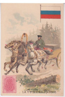 CHROMOS - CHROMO - IMAGE MOKA LEROUX - LA POSTE EN RUSSIE  SIBERIE -  COURRIER  DU SERVICE POSTAL POSTE AUX CHEVAUX - Autres & Non Classés