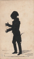 Delcampe - TH3534  --    SILHOUETTE   --  9,4 Cm X 5,5 Cm  --  NOT POSTCARD - Scherenschnitt - Silhouette