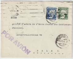 ESPAGNE / ESPANA - 1946 Ed.1006 Y Ed.1007 Sobre Carta Por Correo Aereo De REUS A BASILEA, Suiza - Briefe U. Dokumente