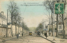 77* FONTAINEBLEAU    Rue Grande Et Bd De Melun    RL07.1196 - Fontainebleau