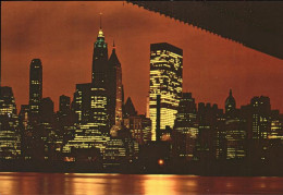 11491405 New_York_City Night View Of Lower Manhatten Skyscrapers Seen From Brook - Andere & Zonder Classificatie