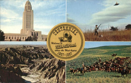 11491392 Omaha_Nebraska Nebraska Centennial Year State Capitol Scenic Badlands H - Sonstige & Ohne Zuordnung