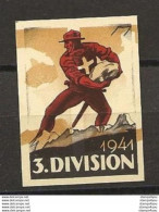 406 - 32c -  Rare Timbre Non-dentelé Neuf "1941  3. Division" Variété D'impression - Labels