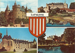 Delcampe - *CPM - 03  - LAPALISSE - Multivues - Le Chateau - Blason - Lapalisse