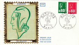 MARIANNE, Covers FDC 1974 FRANCE - 1970-1979