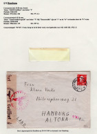 DENMARK Cover 1944 Bredebro To Hamburg Altona, Germany With Censor Hamburg - Storia Postale