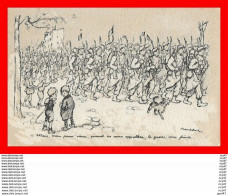 CPA Militaria. Illustrateur F.POULBOT.  Enfants Regardant Le Défilé Militaire, Chien...CO1798 - Poulbot, F.