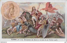 CHROMOS.  CLOVIS.  Conversion De Clovis à La Bataille De Tolbiac...S4068 - Autres & Non Classés