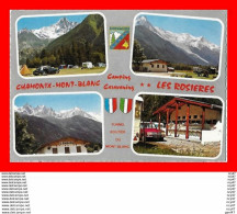 CPSM/gf (74) CHAMONIX-MONT-BLANC.  Camping-caravaneige  "Les Rosières" Multivues...S2086 - Chamonix-Mont-Blanc