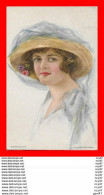 CPA Illustrateur Le Munyan...Américan Girl. Belle Femme, Chapeau à Voilette...CO2130 - Sonstige & Ohne Zuordnung