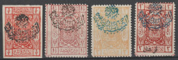 1925 - ROYAUME NEDJED (ARABIE SAOUDITE) - YVERT N°25 (NON DENTELE) + 28+30+41 * MH - COTE = 127.5 EUR - Saudi Arabia