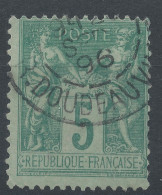 Lot N°83362   N°75, Oblitéré Cachet à Date De PARIS_58 "R.DOUDEAUVILLE" - 1876-1898 Sage (Type II)