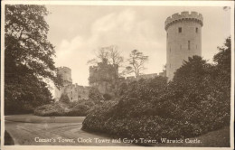 11487328 Warwick Castle Caesar's Tower Clock Tower Guy's Tower Grossbritannien - Autres & Non Classés