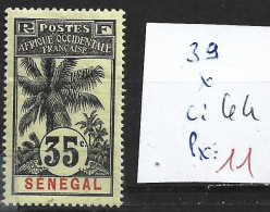 SENEGAL FRANCAIS 39 * Côte 44 € - Unused Stamps