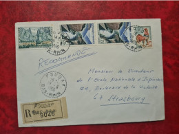 LETTRE RECOMMANDE FOUDAY  1966 - Andere & Zonder Classificatie