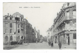 CPA ARRAS, LA RUE GAMBETTA ANIMEE, PAS DE CALAIS 62 - Arras