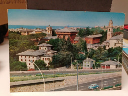 Cartolina Genova Quarto,Abbazia Benedettina Della S.Maria Della Castagna, Corso Europa - Genova (Genua)