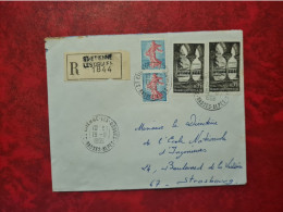 LETTRE RECOMMANDE ST ETIENNE LES ORGUES   1966 - Altri & Non Classificati