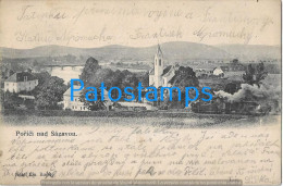 228707 CZECH REPUBLIC SAZAVOU VIEW PARTIAL POSTAL POSTCARD - República Checa