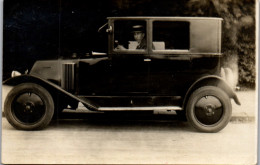 Photographie Photo Vintage Snapshot Amateur Automobile Voiture Auto Chauffeur  - Coches