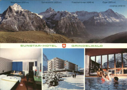 11484073 Grindelwald Sunstar-Hotel Wappen Hallenbad Eiger Jungfrau Grindelwald - Autres & Non Classés