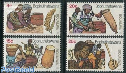 Bophuthatswana 1979 Beer Brewing 4v, Mint NH, Health - Nature - Food & Drink - Cattle - Poultry - Beer - Alimentation