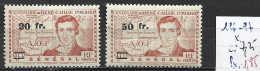 SENEGAL FRANCAIS 196-97 * Côte 7.25 € - Unused Stamps