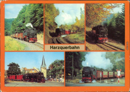 Harzquerbahn / Harzbahn Eisenbahn Dampflokomotive1986 - Trenes