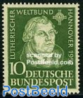 Germany, Federal Republic 1952 Martin Luther 1v, Unused (hinged), Religion - Religion - Ongebruikt