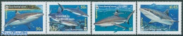 Cocos Islands 2005 WWF, Sharks 4v (2v+[:]), Mint NH, Nature - Fish - World Wildlife Fund (WWF) - Sharks - Pesci