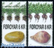 Faroe Islands 2010 Potato & Vegetables 2v, Mint NH, Health - Food & Drink - Food