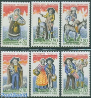 France 1995 Country People 6v, Mint NH, Various - Costumes - Unused Stamps