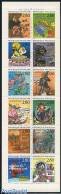 France 1993 Greetings 12v In Booklet, Mint NH, Nature - Religion - Cats - Christmas - Stamp Booklets - Art - Comics (e.. - Ungebraucht