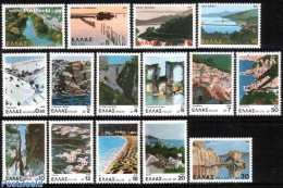 Greece 1979 Definitives, Landscapes 15v, Mint NH, Various - Tourism - Unused Stamps