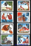 Greece 1987 Fables Coil 8v, Mint NH, Nature - Religion - Animals (others & Mixed) - Deer - Snakes - Turtles - Greek & .. - Neufs