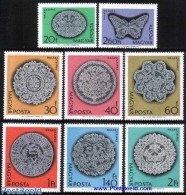 Hungary 1964 Lace 8v, Mint NH, Nature - Various - Birds - Butterflies - Textiles - Nuevos