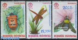 Indonesia 1970 Insects 3v, Mint NH, Nature - Bees - Insects - Indonesia