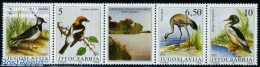 Yugoslavia 1991 Birds 4v+tab [::T::], Mint NH, Nature - Birds - National Parks - Unused Stamps