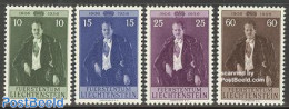 Liechtenstein 1956 Franz Josef II 4v, Mint NH, History - Kings & Queens (Royalty) - Nuovi