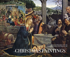 Liberia 2022, Chrismas, Painting, Ghirlandaio, Durer, BF - Andere & Zonder Classificatie