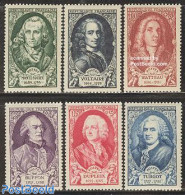 France 1949 Famous Persons 6v, Unused (hinged), History - Politicians - Art - Authors - Self Portraits - Unused Stamps