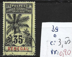 SENEGAL FRANCAIS 39 Oblitéré Côte 3.50 € - Used Stamps