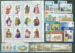 Guernsey 1985 Yearset 1985 (26v+1m/s), Mint NH, Various - Yearsets (by Country) - Ohne Zuordnung