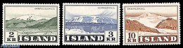 Iceland 1957 Definitives 3v, Mint NH, History - Geology - Ongebruikt