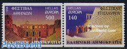 Greece 1998 Europa, Festivals 2v [:] From Booklet, Mint NH, History - Performance Art - Europa (cept) - Theatre - Nuevos