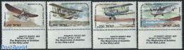 Israel 1985 Aeroplanes 4v, Mint NH, Transport - Aircraft & Aviation - Nuevos (con Tab)