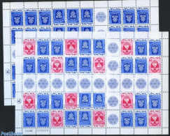 Israel 1970 Definitives 2 M/s, Mint NH, History - Coat Of Arms - Unused Stamps (with Tabs)