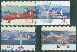 Australian Antarctic Territory 2005 Aviation 4v (2v+[:]), Mint NH, Transport - Helicopters - Aircraft & Aviation - Hélicoptères