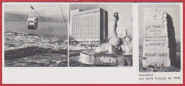 Narvik. Norvège. Monument Aux Morts Français De 1940. Vue De La Ville, Fontaine Au Centre Ville. Larousse 1960. - Historische Dokumente