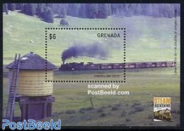 Grenada 2004 Steam Locomotives S/s, Cumbres, Mint NH, Transport - Railways - Eisenbahnen